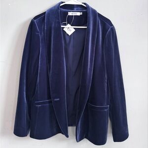 Women's blue Velvet Jacket